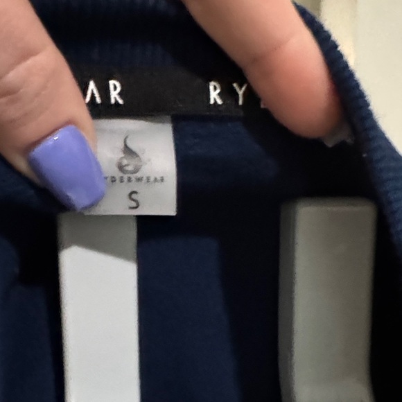 Ryderwear Deep Blue crop sweatshirt - Picture 3 of 10